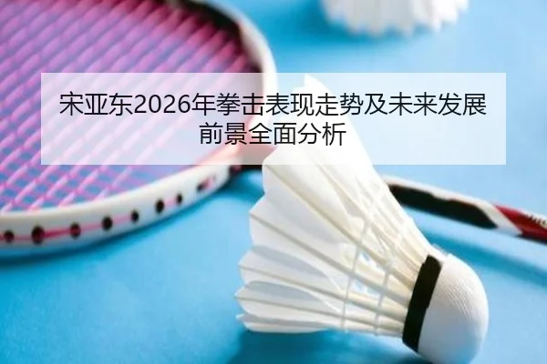 宋亚东2026年拳击表现走势及未来发展前景全面分析